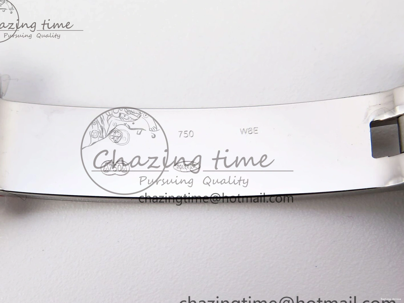 1224 DayDate 40 SS GSF Gain Weight White Roman Dial Diamonds Bezel on President Bracelet A Sustainable 1920